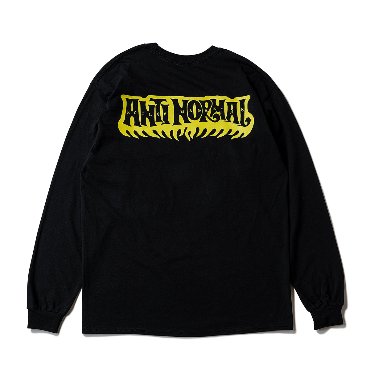 ANTI NORMAL L/S Tee【Black x Yellow】 M ANTI NORMAL L/S Tee【Black x Yellow】 – ROLLER magazine