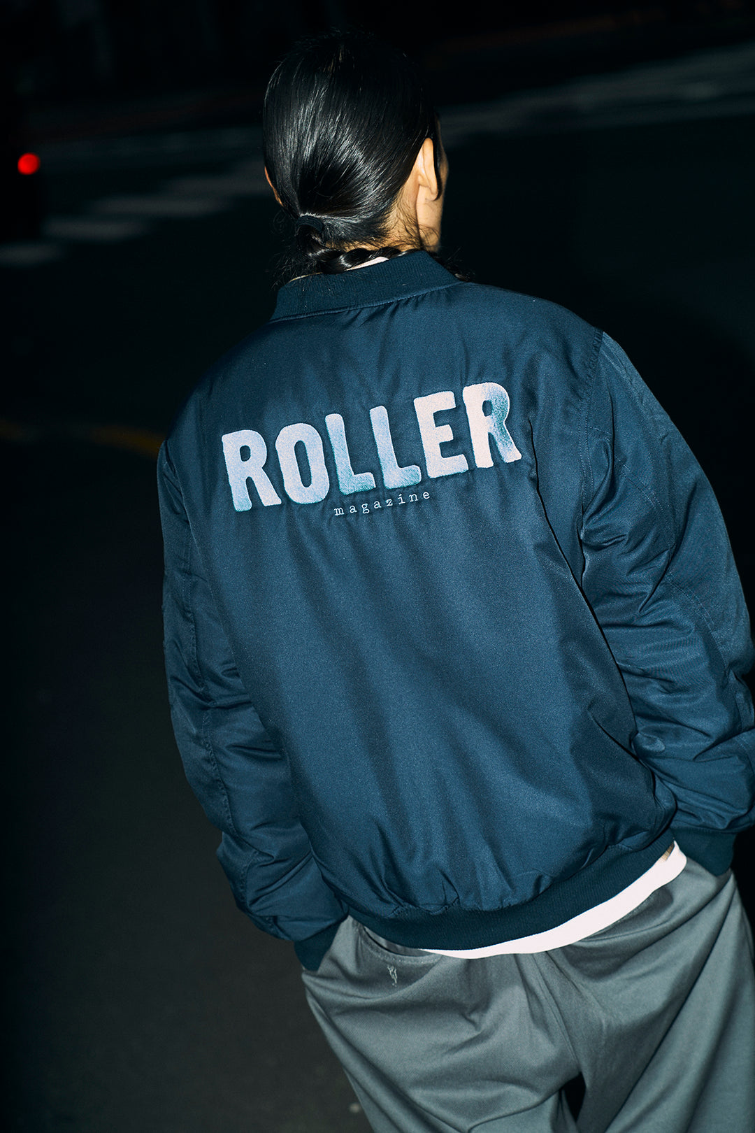 ROLLER Magazine ローラーマガジンMA-1 ジャケット LL ROLLER MA-1 Jacket 【Navy x Blue】 – ROLLER magazine